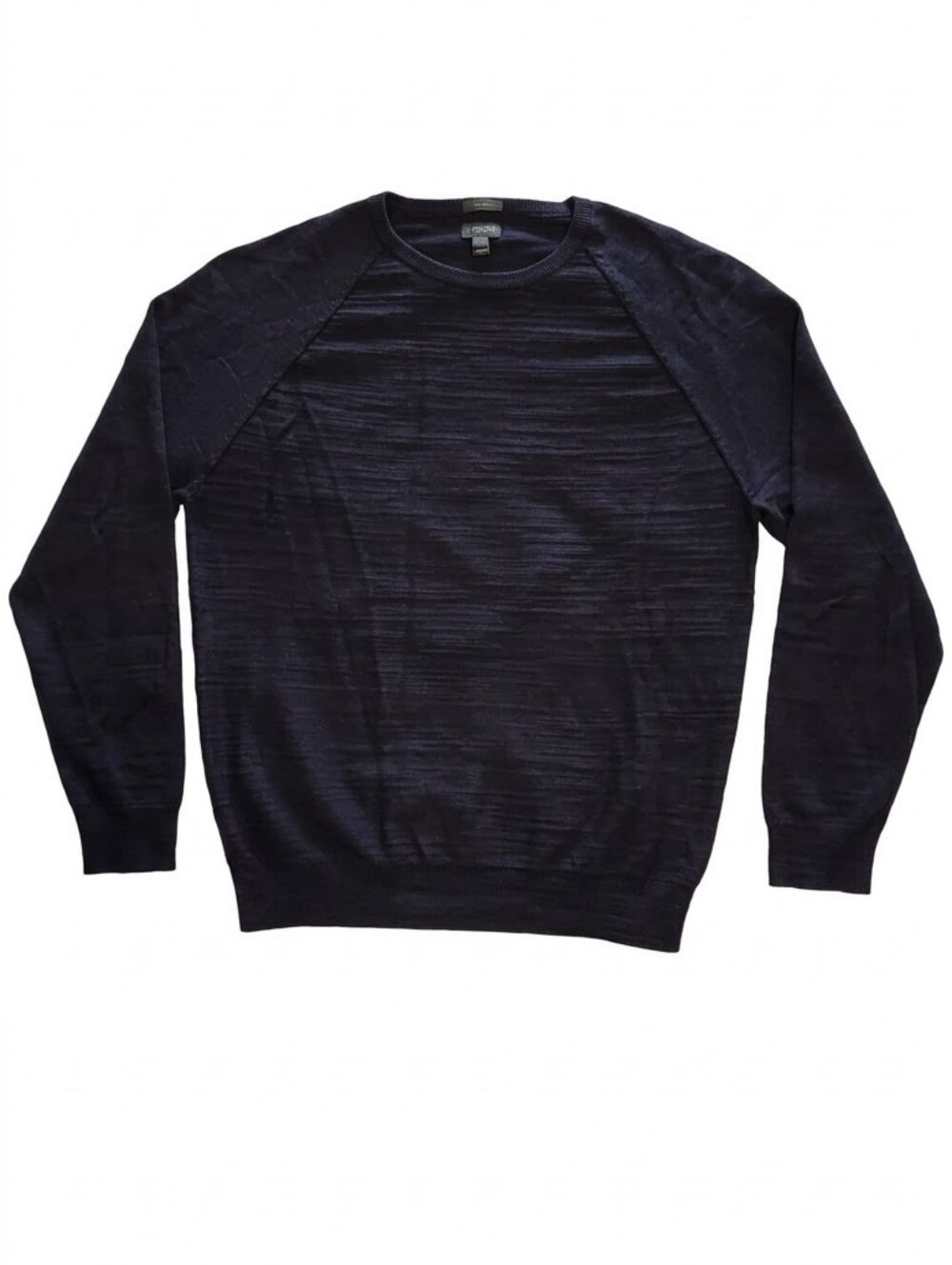 J. Crew Men Slim Fit Raglan Crewneck Sweater Navy Blue Size L
